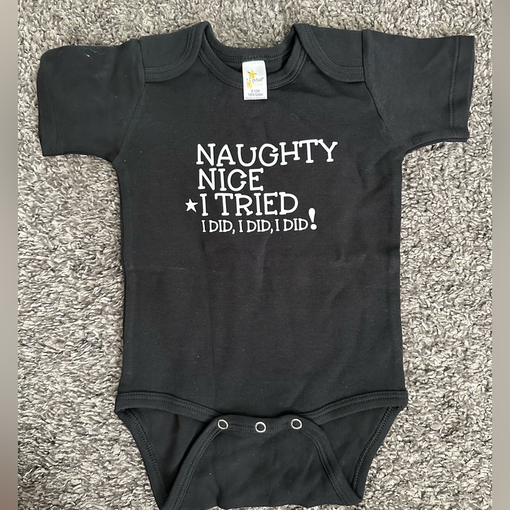 Unisex 6-12mo Santa I Tried Onesie